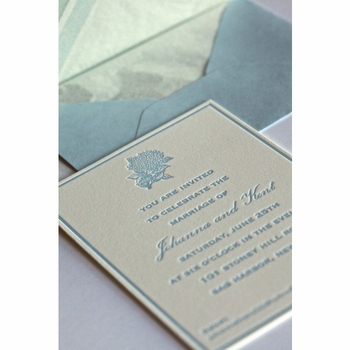 Something Blue Invitation Card