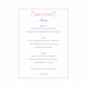 sophie & andrew menu card