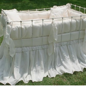 Sorrento Organic Cotton Crib Bedding (Custom Colors Available) (Contact Us for Pricing)