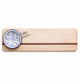soundview millworks french dip with ceramic bowl serving board