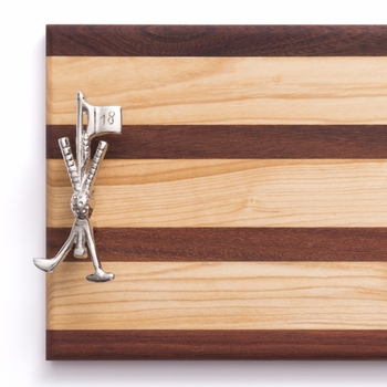 soundview millworks golf club and flag stick serving handle board