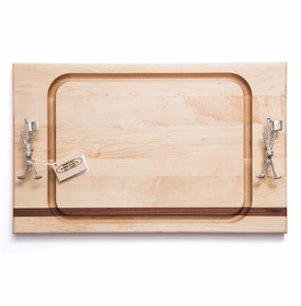 soundview millworks golf clubs and flag stick steak handle board