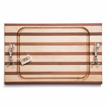soundview millworks golf clubs and flag stick steak handle board