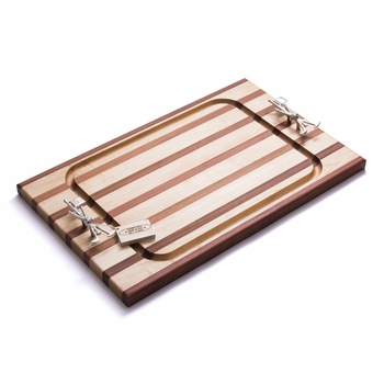 soundview millworks golf clubs and flag stick steak handle board