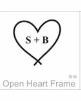 soundview millworks monograms and frames open heart frame