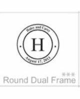 soundview millworks monograms and frames round dual frame