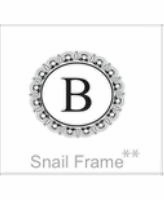 soundview millworks monograms and frames snail frame