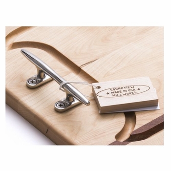 Soundview Millworks Nautical Cleat Appetizer Handle Board
