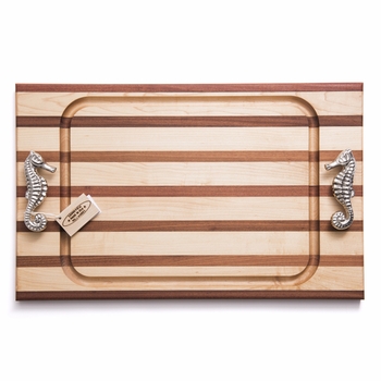 Soundview Millworks Seahorse Handle Steak Handle Board