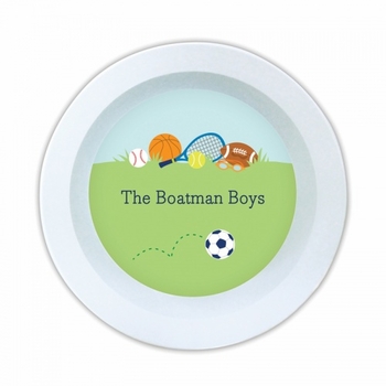 Sports Boy Melamine Round Bowl