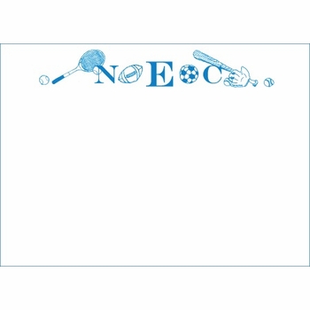 sports monogram children's stationery