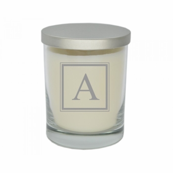 square glass soy candle