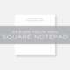 square note pad