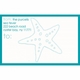 starfish blue collection stickers