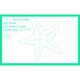 starfish blue mailing stickers