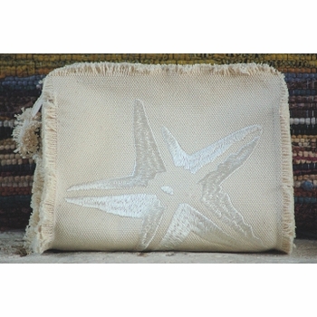 Starfish Make Up Bag - Small Clutch by Queen Bea Studio