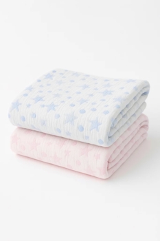 stars and dots baby blanket