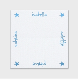 Stars Family Personalized Kids Stationery