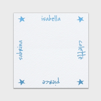 Stars Family Personalized Kids Stationery