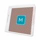 stella chocolate lucite tray - square