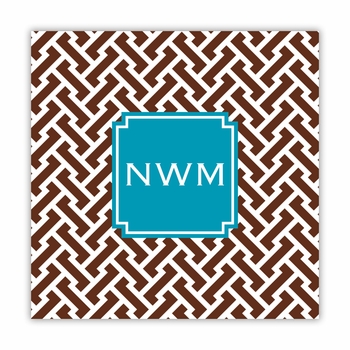 stella chocolate square paper coaster<br>set of 50