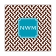 stella chocolate square paper coaster<br>set of 50