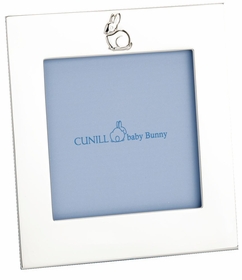 Bunny Sterling Silver 4x4 Picture Frame, Blue