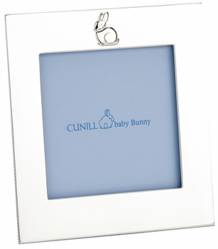 Bunny Sterling Silver 4x4 Picture Frame, Blue