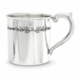 sterling silver floral baby cup
