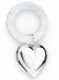 Sterling Silver Heart Rattle-Teething Ring