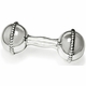 Sterling Silver Mini Beaded Dumbbell
