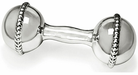 Sterling Silver Mini Beaded Dumbbell