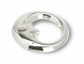 Sterling Silver Moon Rattle