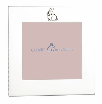 sterling silver pink bunny frame 4 x 4