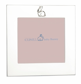 Bunny Sterling Silver 4x4 Picture Frame, Pink