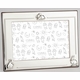 sterling silver three bunny personalized silver picture frame - 4x6