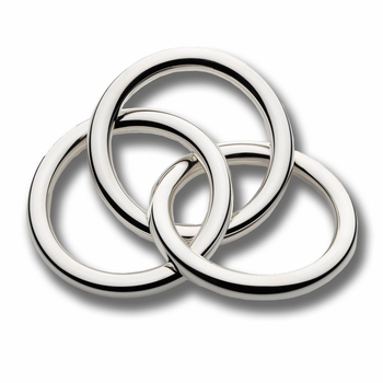 Sterling Three Ring Silver Rattle
