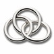 Sterling Three Ring Silver Rattle