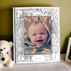 Stork Birth Record Sterling Silver Baby Frame