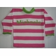 striped children's sweater with contrast cuffs and collar