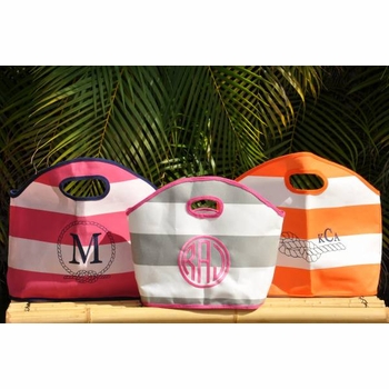 Striped Gg Beach Tote
