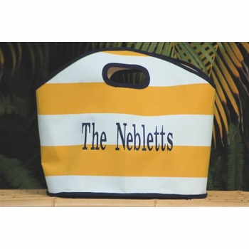 Striped Gg Beach Tote