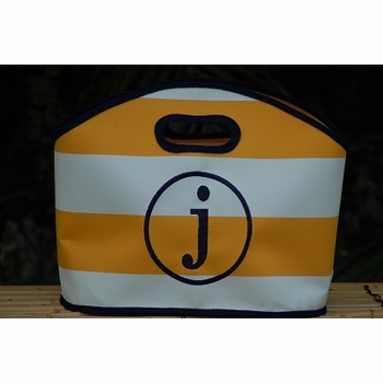 Striped Gg Beach Tote