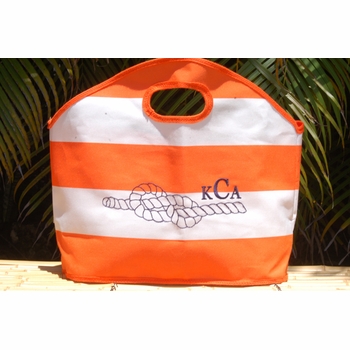 Striped Gg Beach Tote
