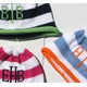 striped monogrammed beanie cap