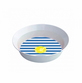 stripes children's melamine bowl