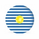 Stripes Children's Melamine Plate