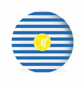 stripes children's melamine plate