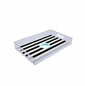 Stripes Florida Lucite Tray