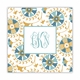 suzani gold square paper coaster<br>set of 50